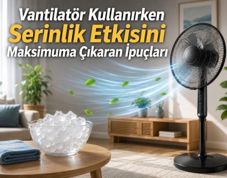 Vantilatör Kullanırken Serinlik Etkisini Maksimuma Çıkaran İpuçları