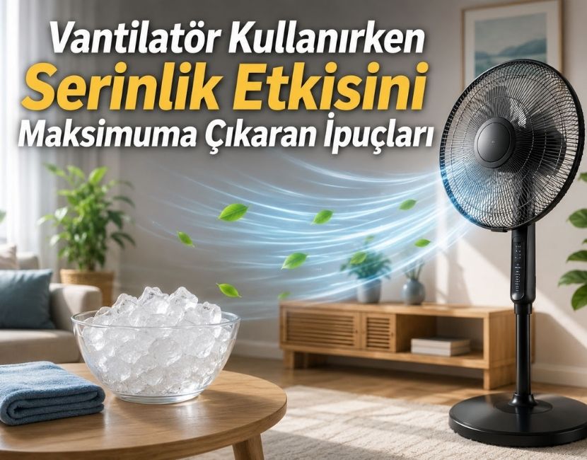 Vantilatör Kullanırken Serinlik Etkisini Maksimuma Çıkaran İpuçları
