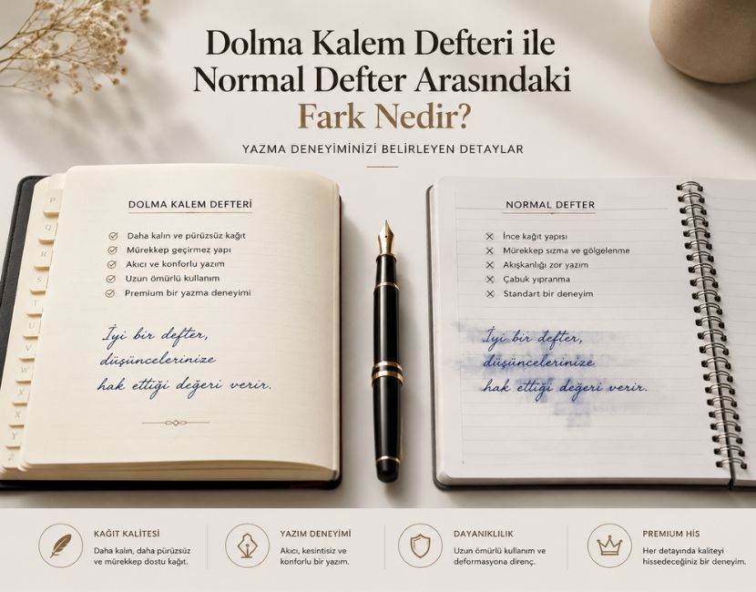 Dolma Kalem Defteri ile Normal Defter Arasındaki Fark Nedir