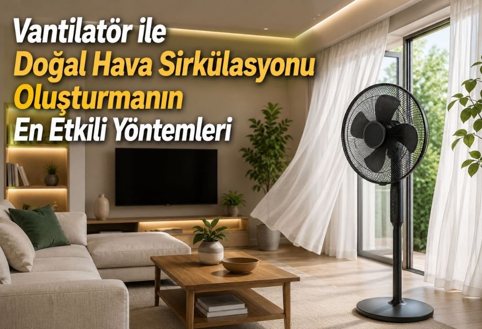 Vantilatör ile Doğal Hava Sirkülasyonu Oluşturmanın En Etkili Yöntemleri
